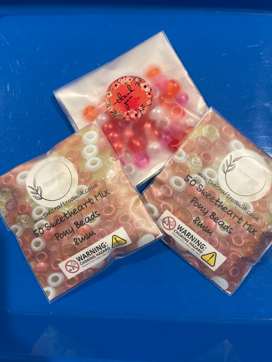 Sweetheart Mix Pony Beads