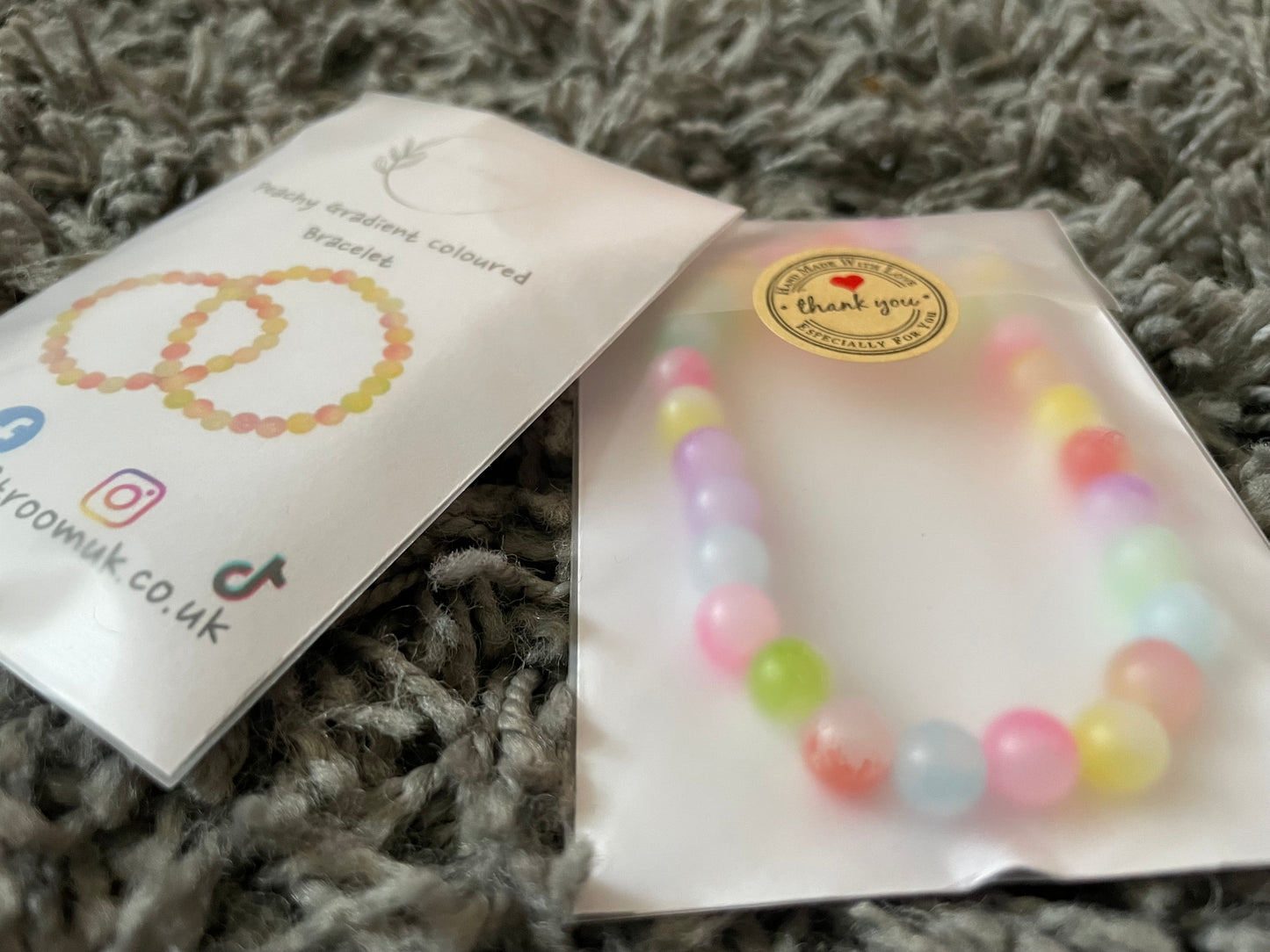 Peachy Gradient Coloured Bracelet