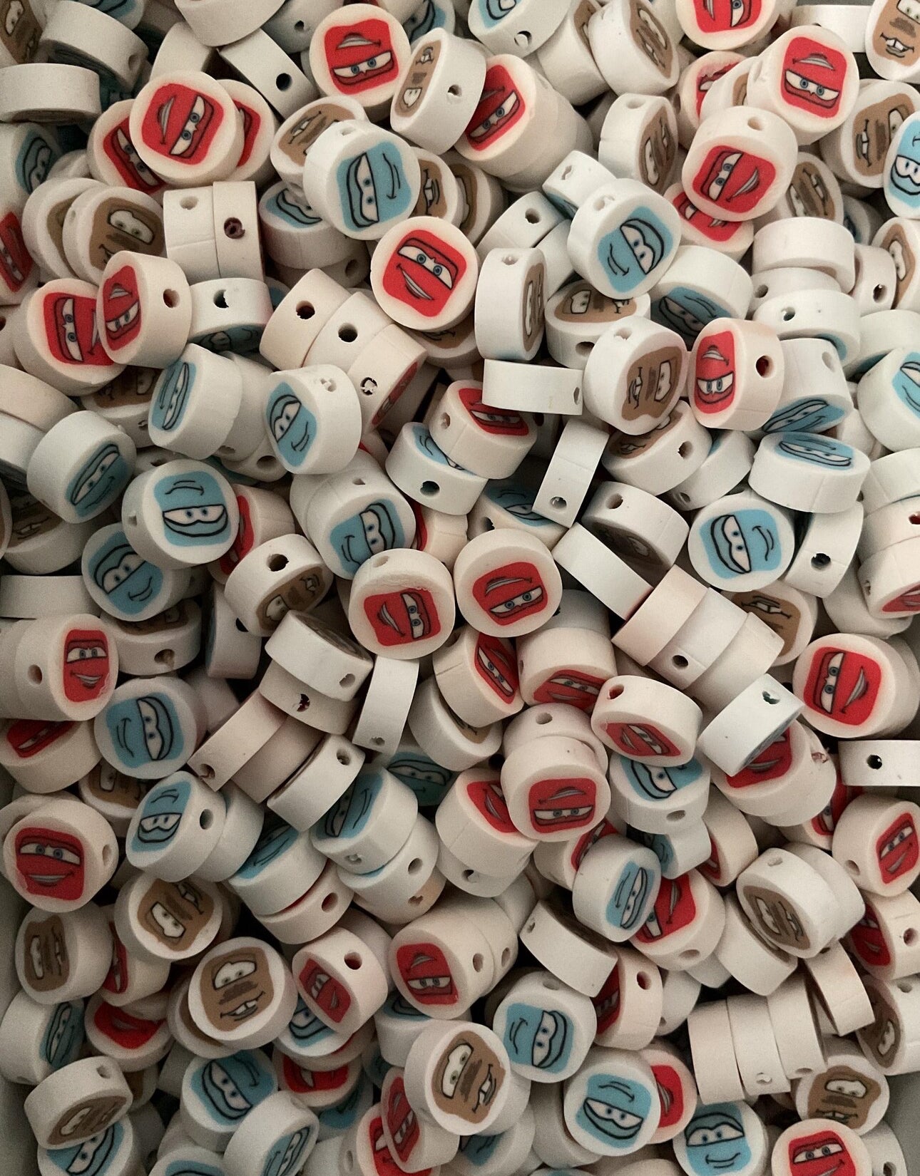 Cartoon Cars Clay Beads