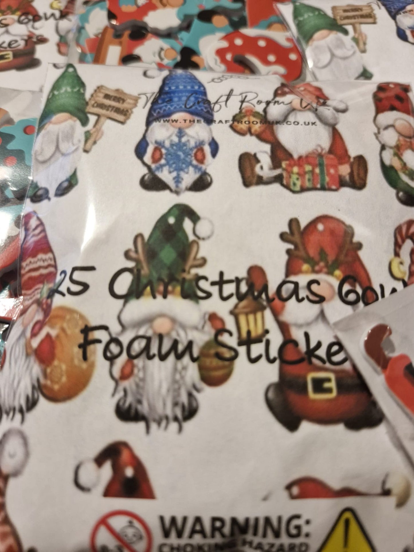 Christmas Gonk Foam Stickers