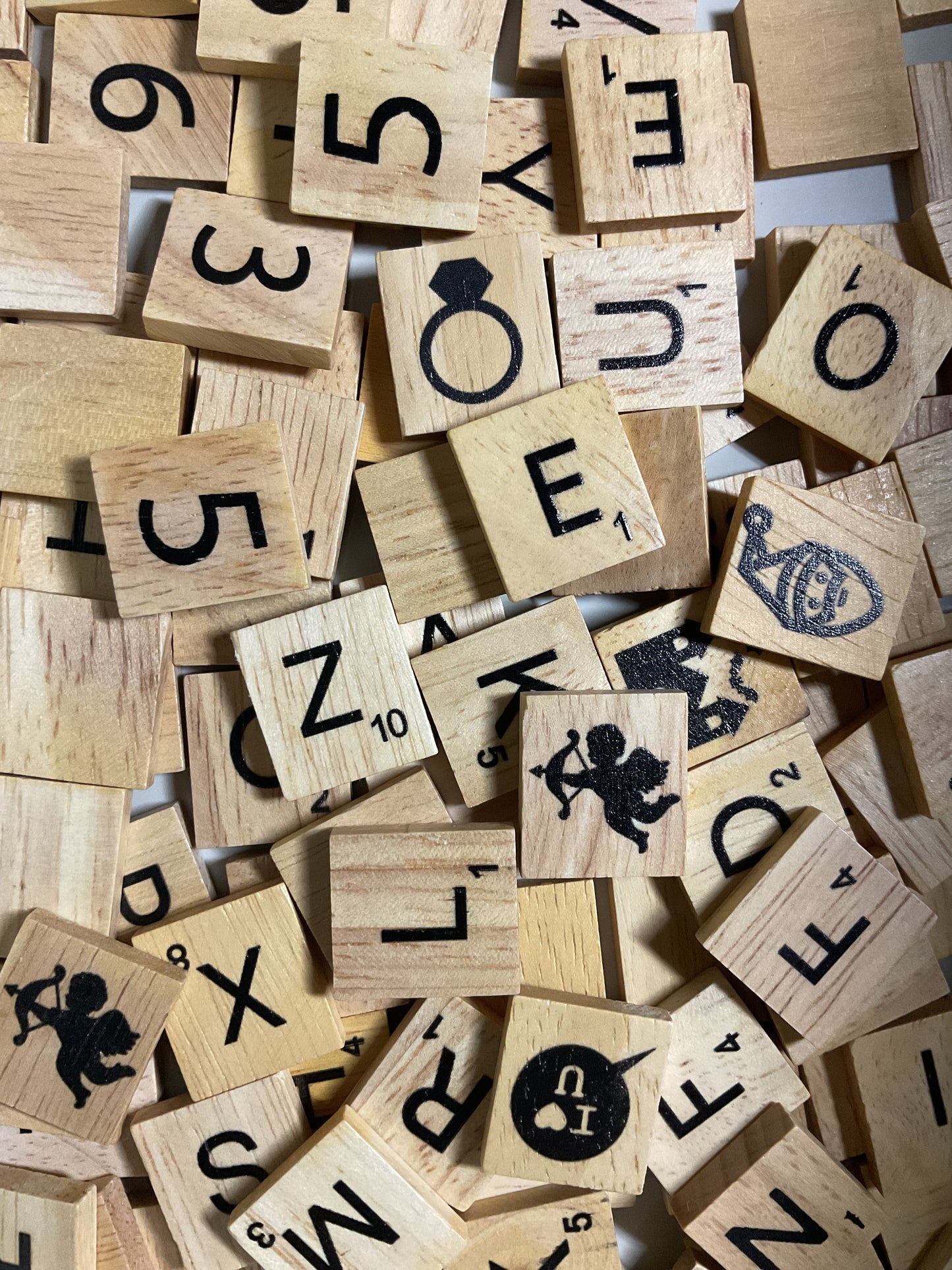 Wooden Scrabble Tile Craft Box