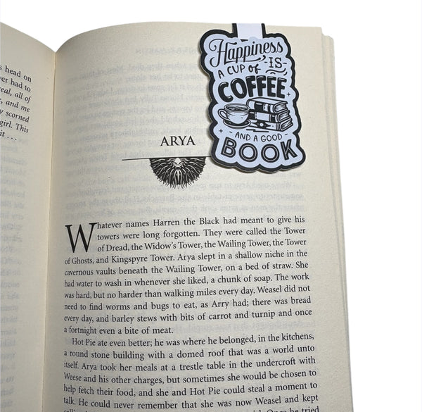 Coffee Themed Magnetic Bookmark