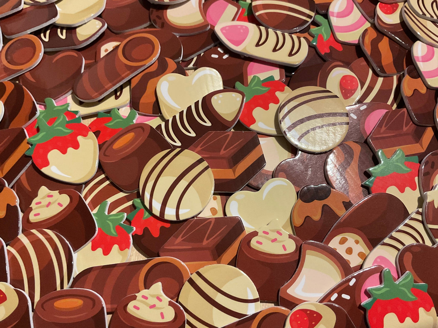 Chocolate Sweets Foam Stickers