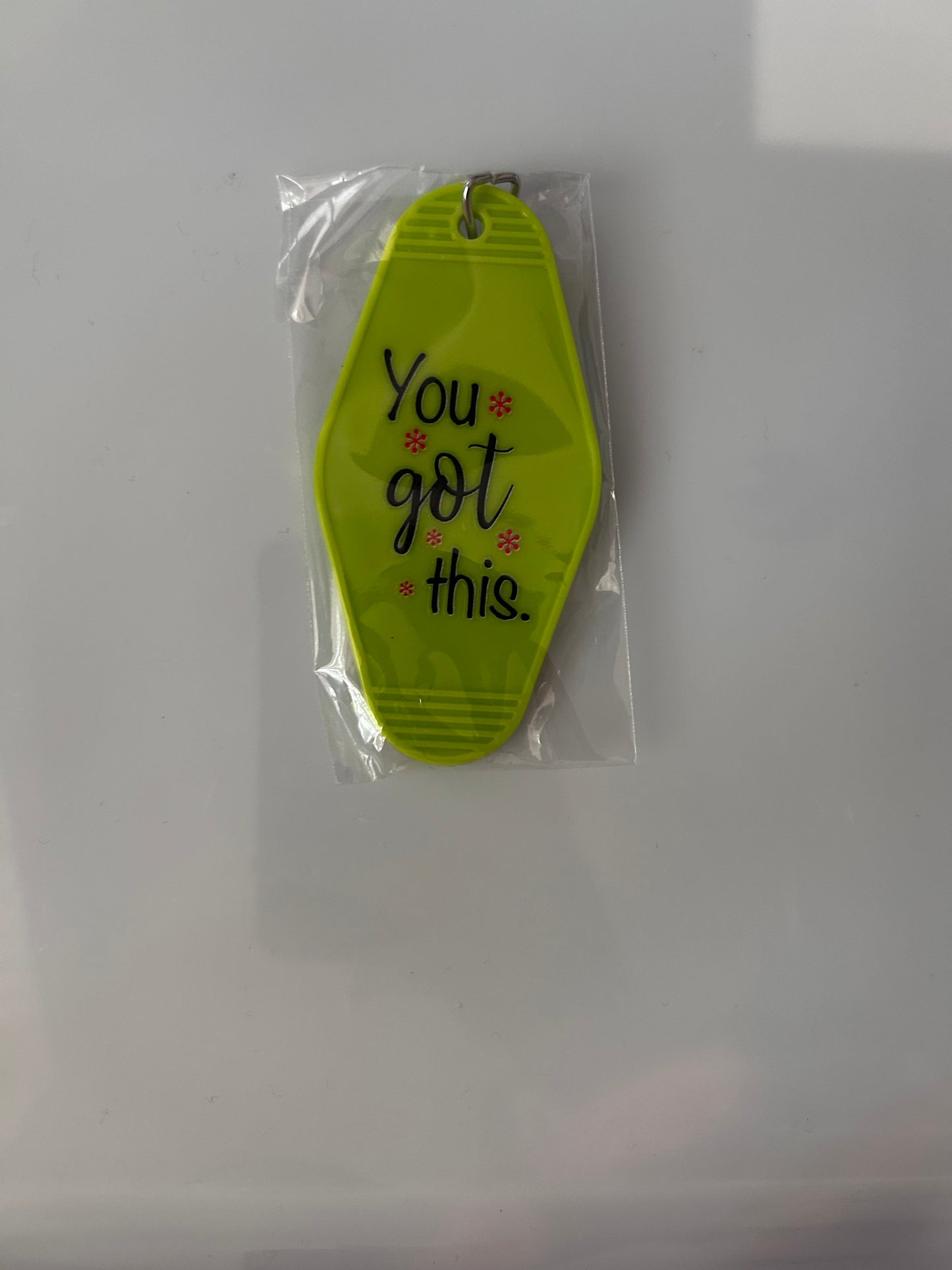 Hotel Style Motivational Keyring