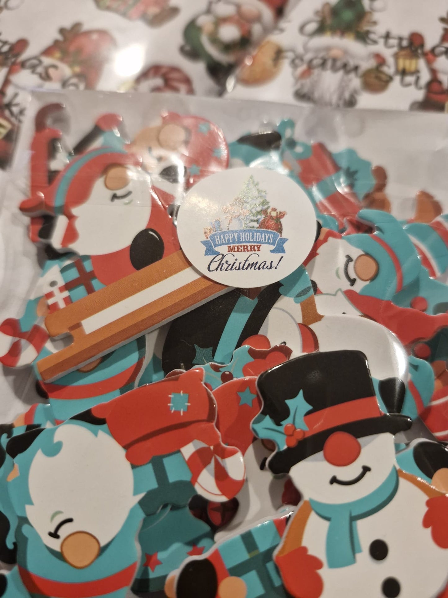 Christmas Gonk Foam Stickers