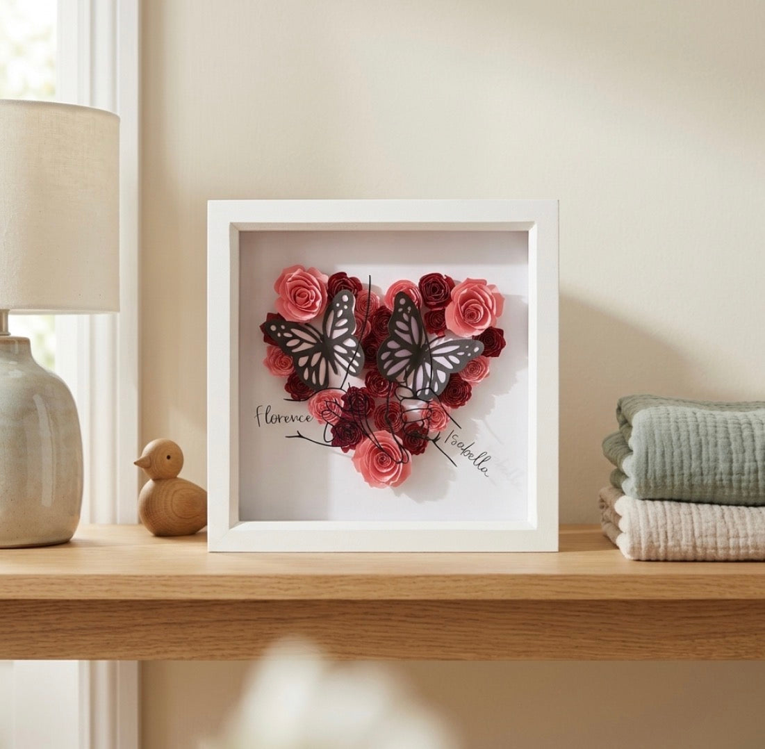 Personalised Floral Mother’s Day Box Frame