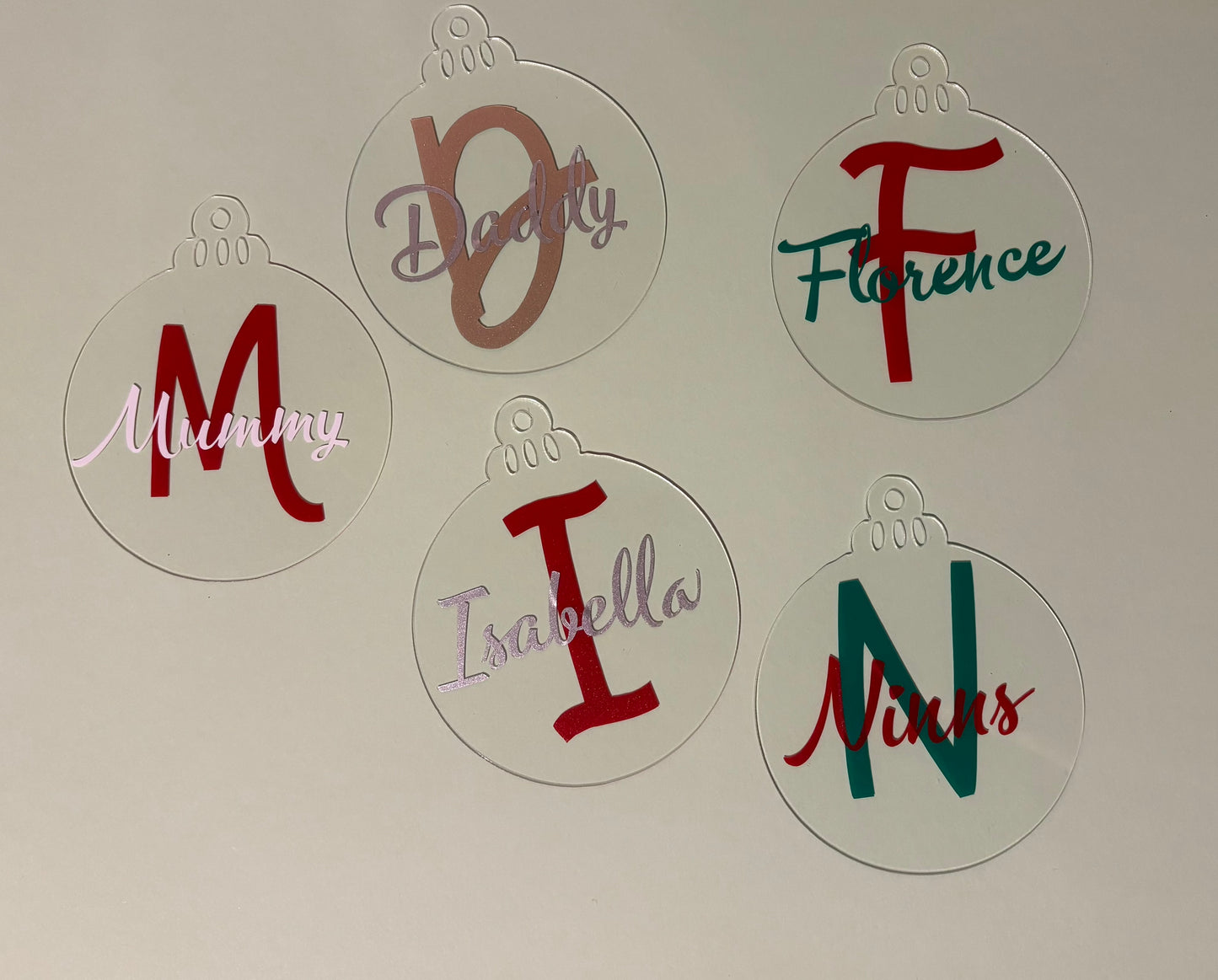 Personalised Name Christmas Tree Decorations