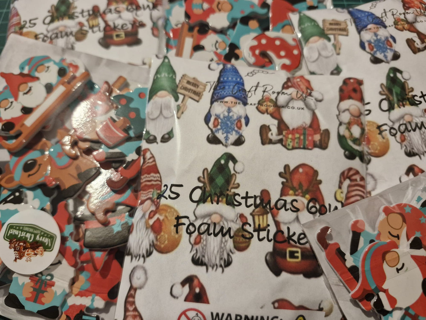 Christmas Gonk Foam Stickers