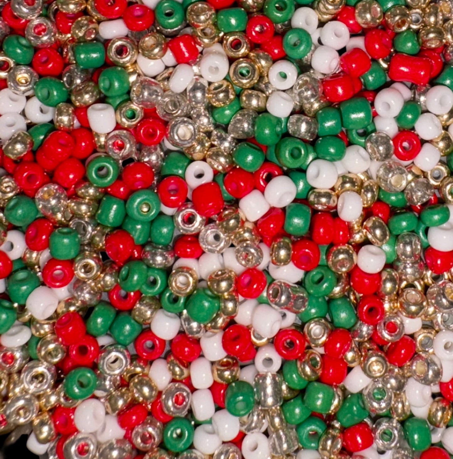Festive Christmas Seed Beads