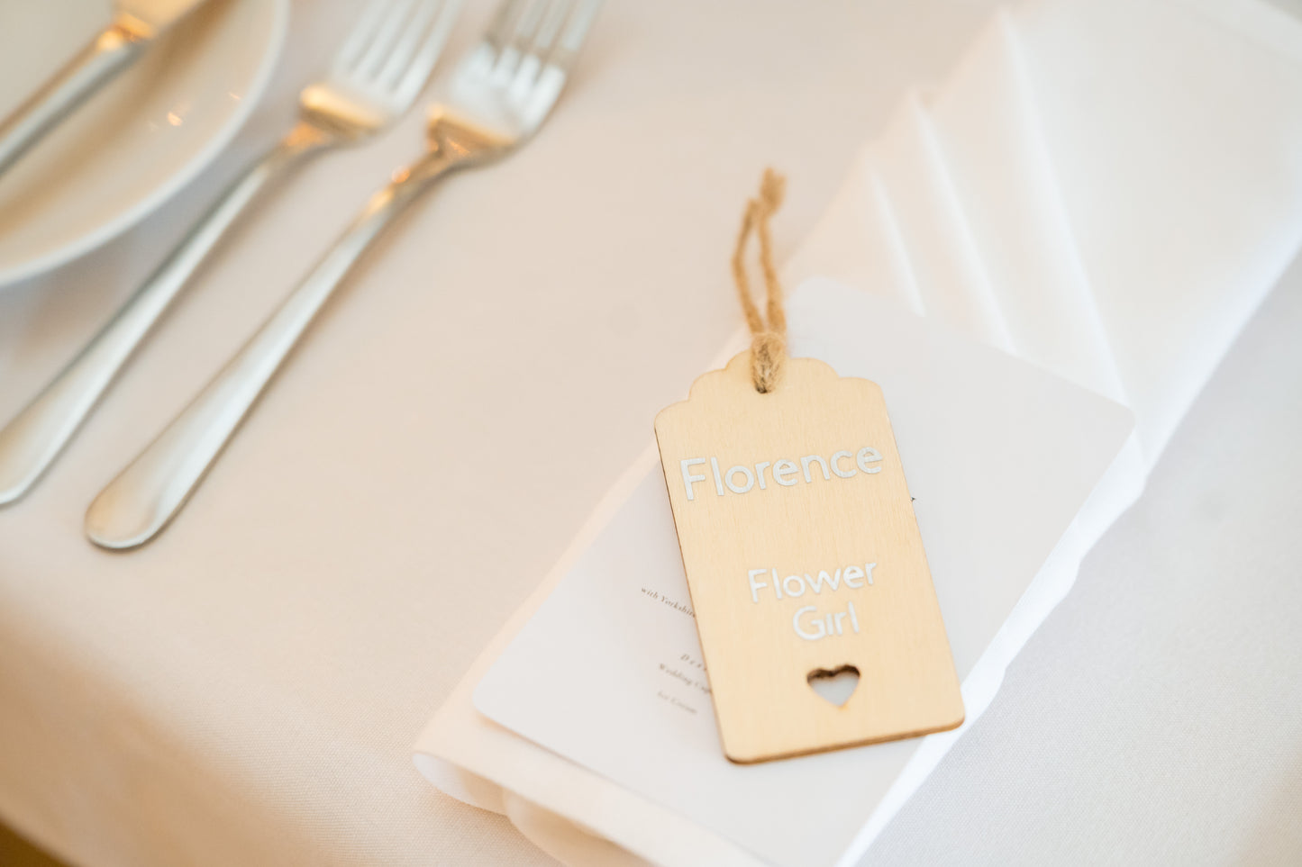 Wedding Breakfast Wooden Name Tags