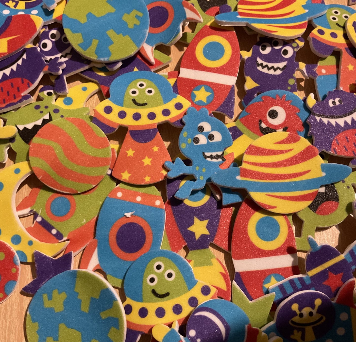 Outer Space Foam Stickers