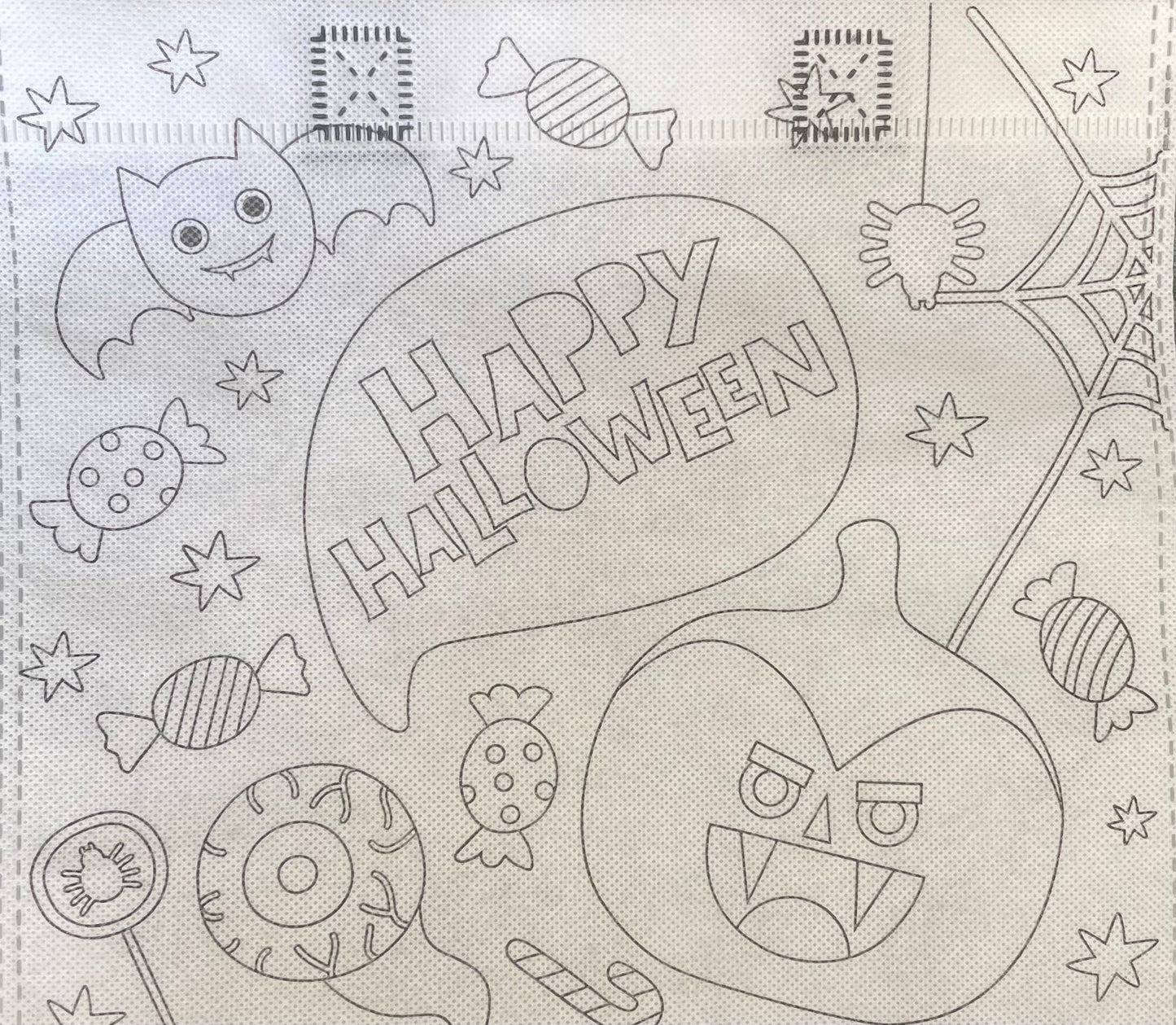 Colour your own Trick or Treat Bag