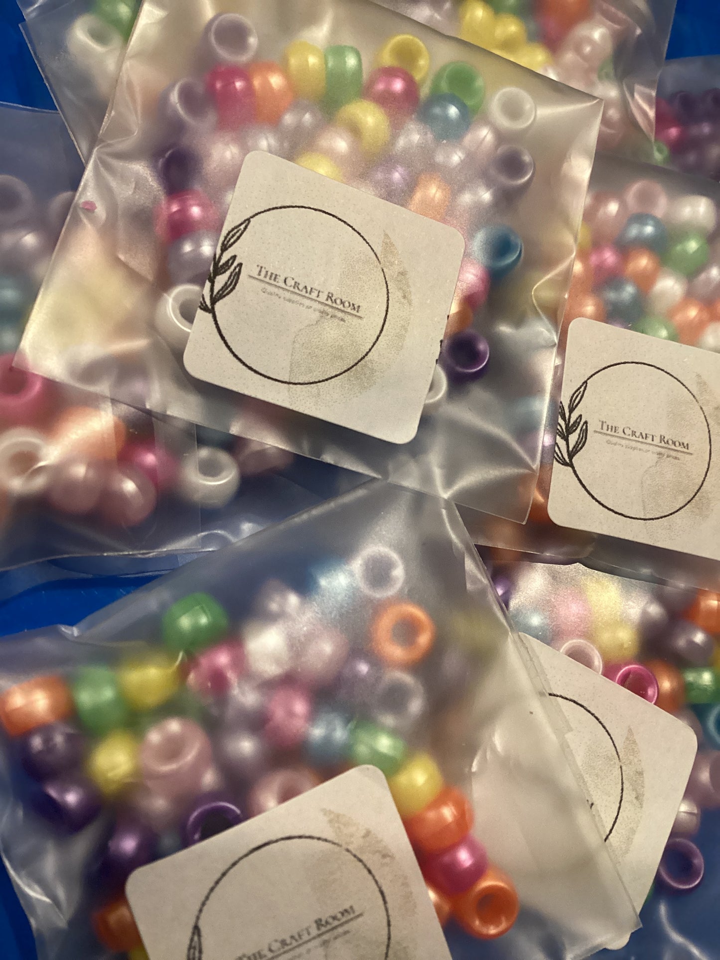 Colourful Mini Pearlised Pony Beads - The Craft Room UK