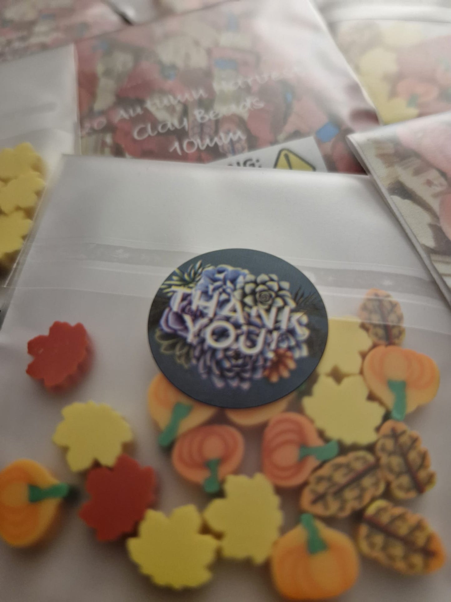 Autumn Harvest Polymer clay Beads