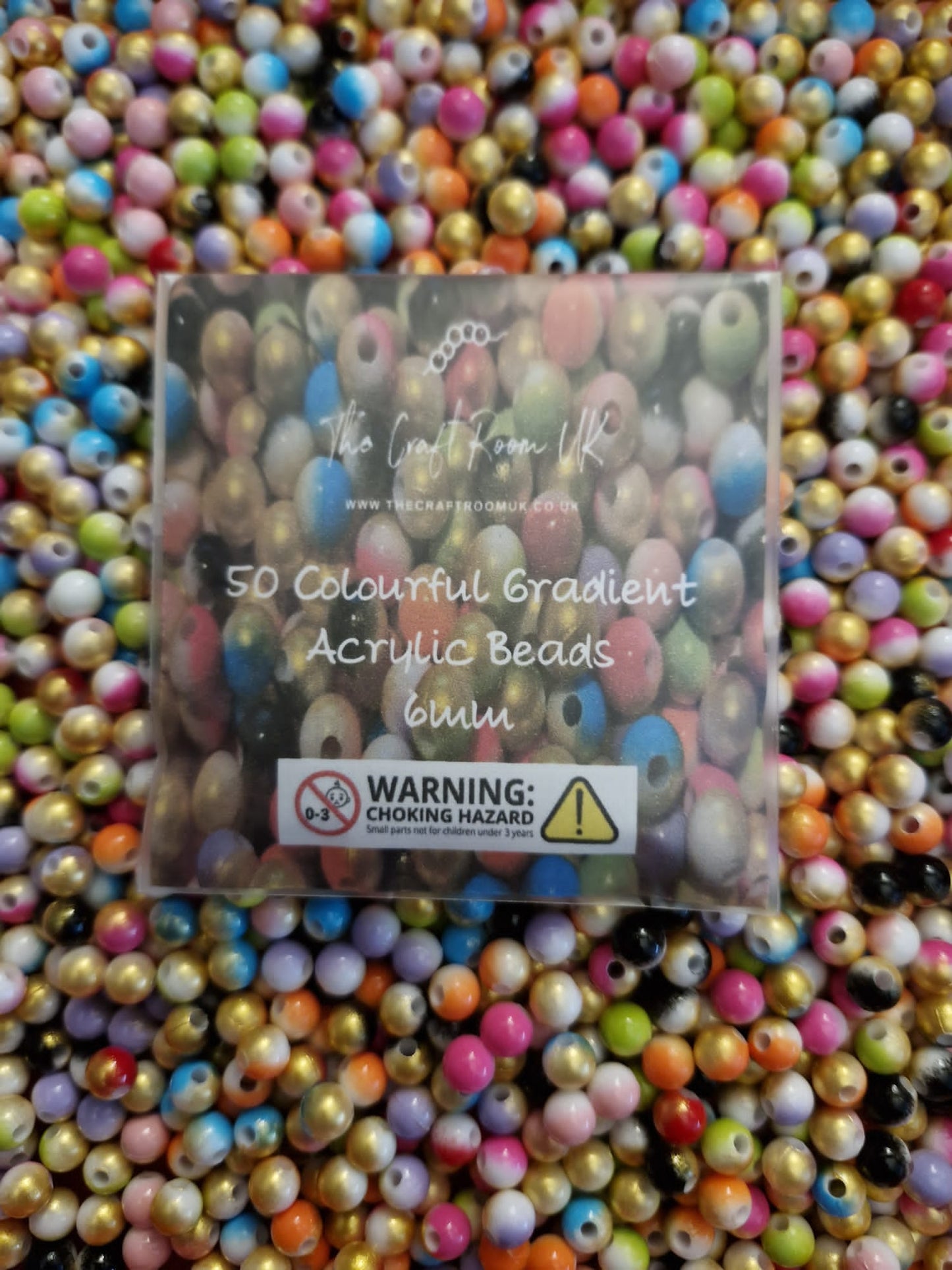 Colourful Gradient Acrylic Beads