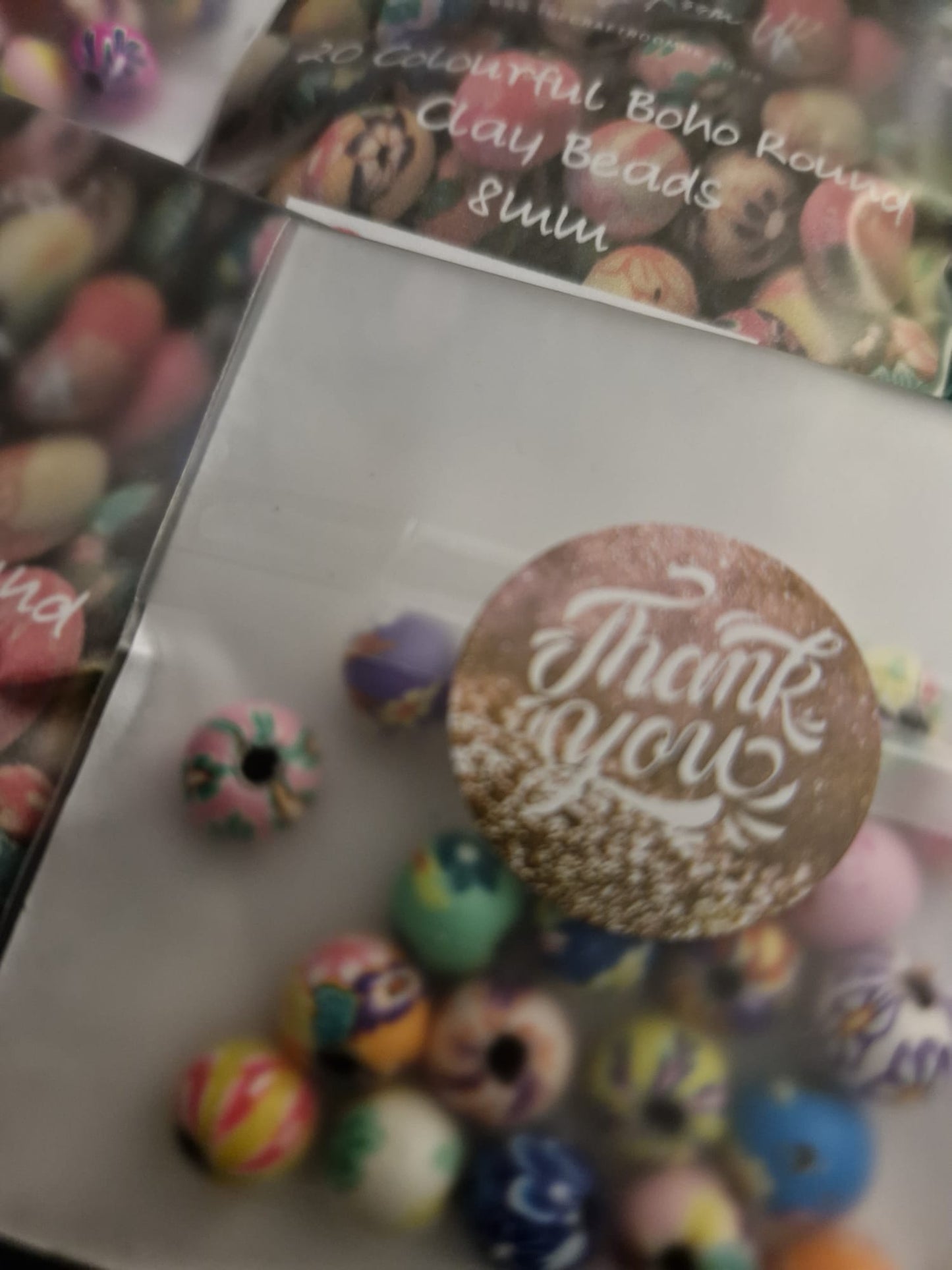 Colourful BoHo Polymer Clay Beads