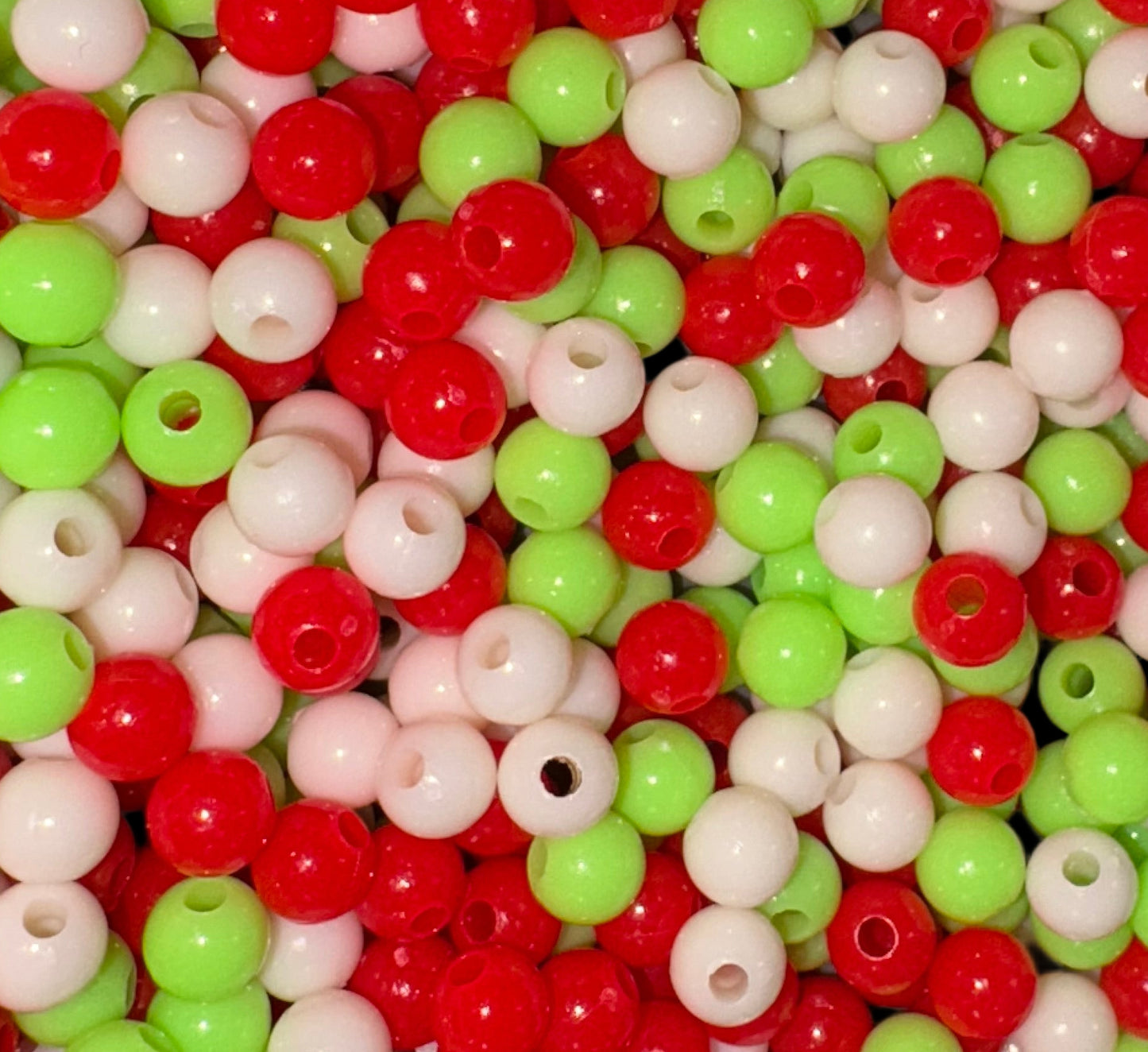 Christmas Round Beads