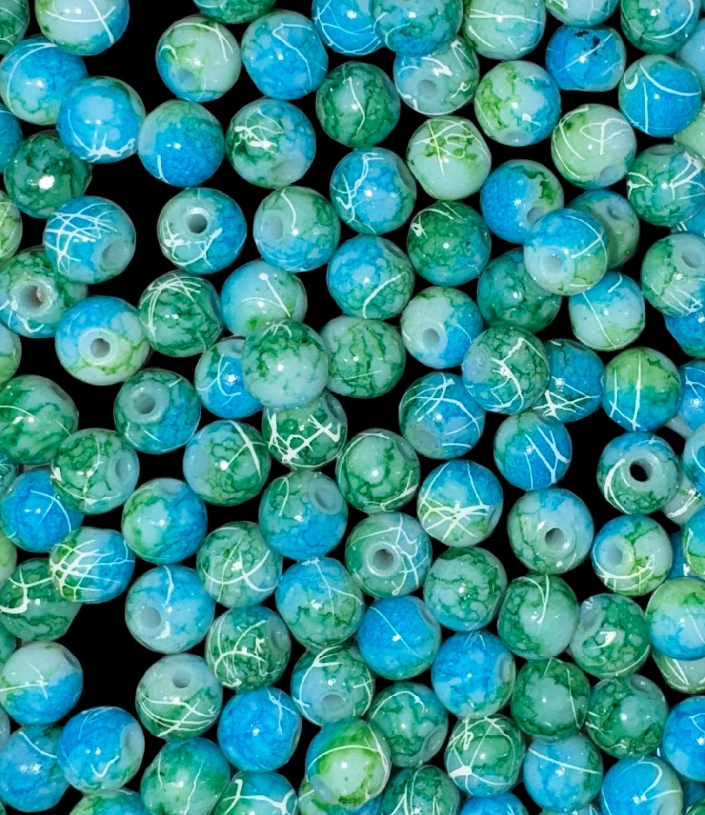 Blue/Green Gradient Beads