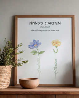 Personalised Family Garden Frame