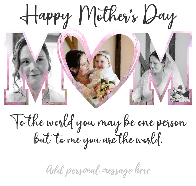 Mother's Day Personalised Photo Print Frame