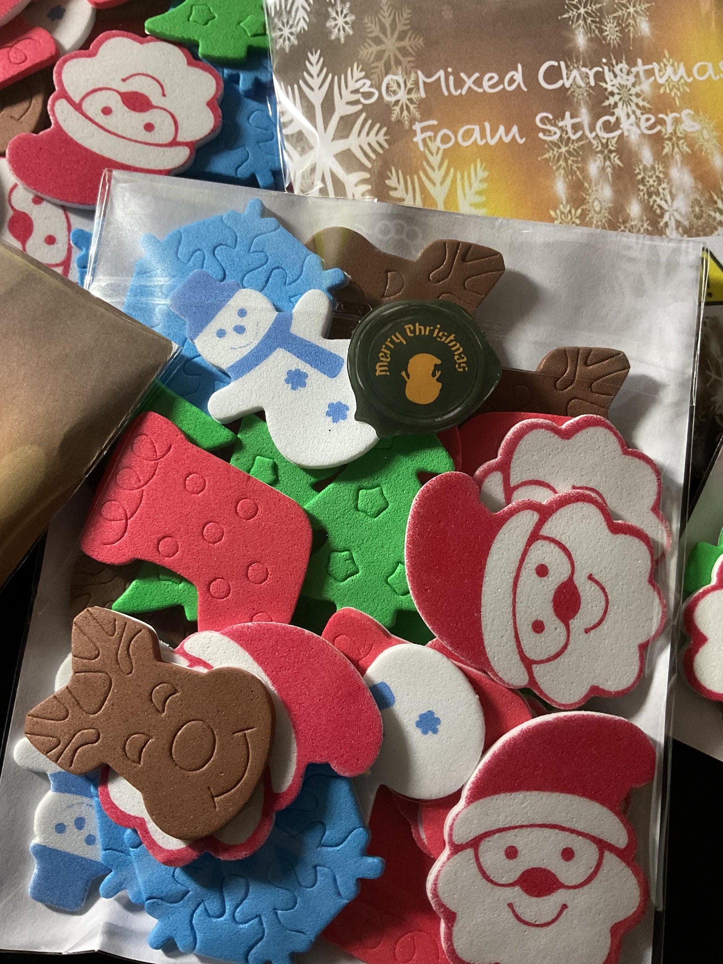 Mixed Christmas Foam Stickers