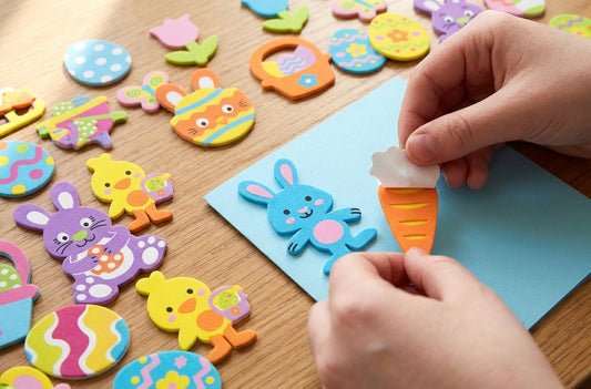 🐰 Easy & Simple; Cute Easter Card Idea Using Foam Stickers