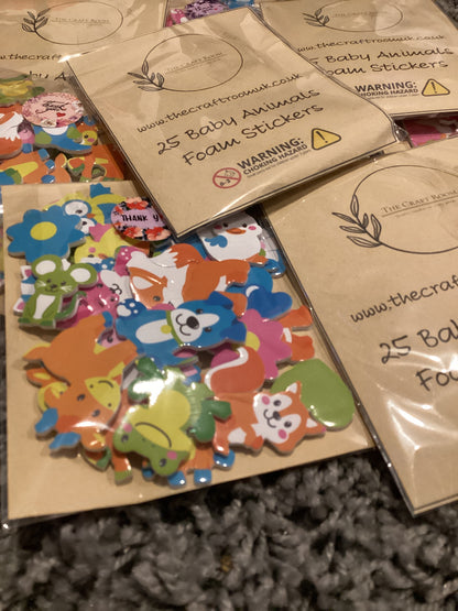 Baby Animals Foam Stickers - The Craft Room UK