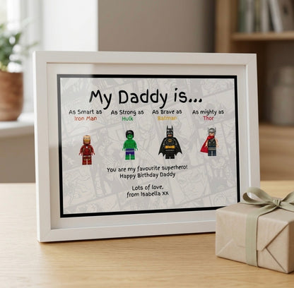 Personalised Superhero A4 Frame