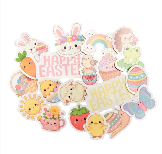 Cute Easter Self Adhesive Stickers (Large)