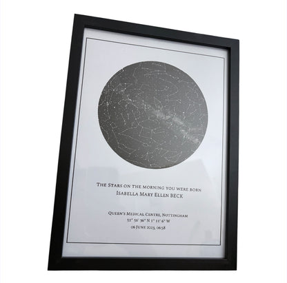 Star Map Personalised Frame Gift