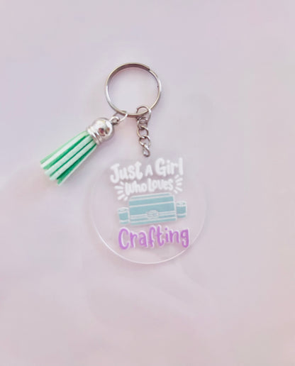 Cute craft lover Keyring