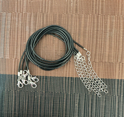 Faux Leather Necklace Chains
