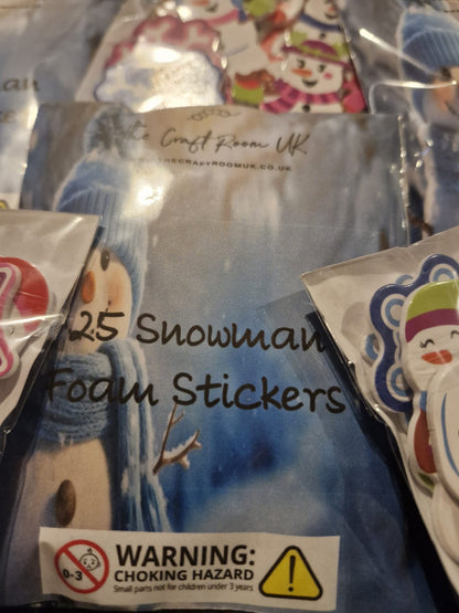 Snowman Foam Stickers
