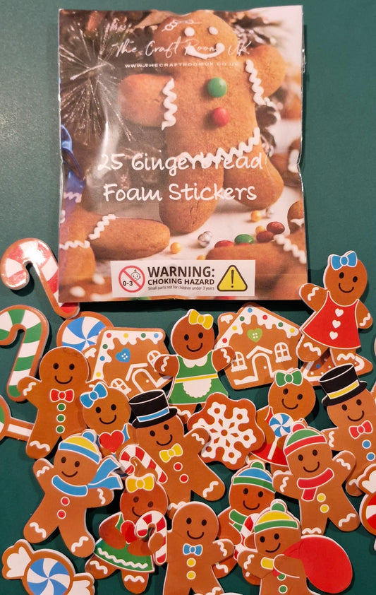 Gingerbread Foam Stickers