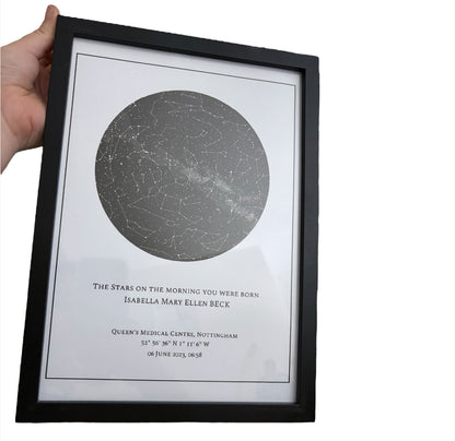 Star Map Personalised Frame Gift