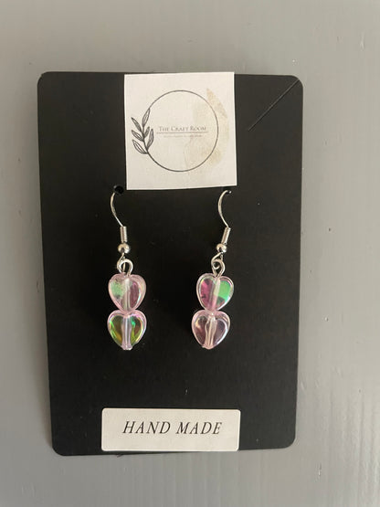 Iridescent Pink Earrings