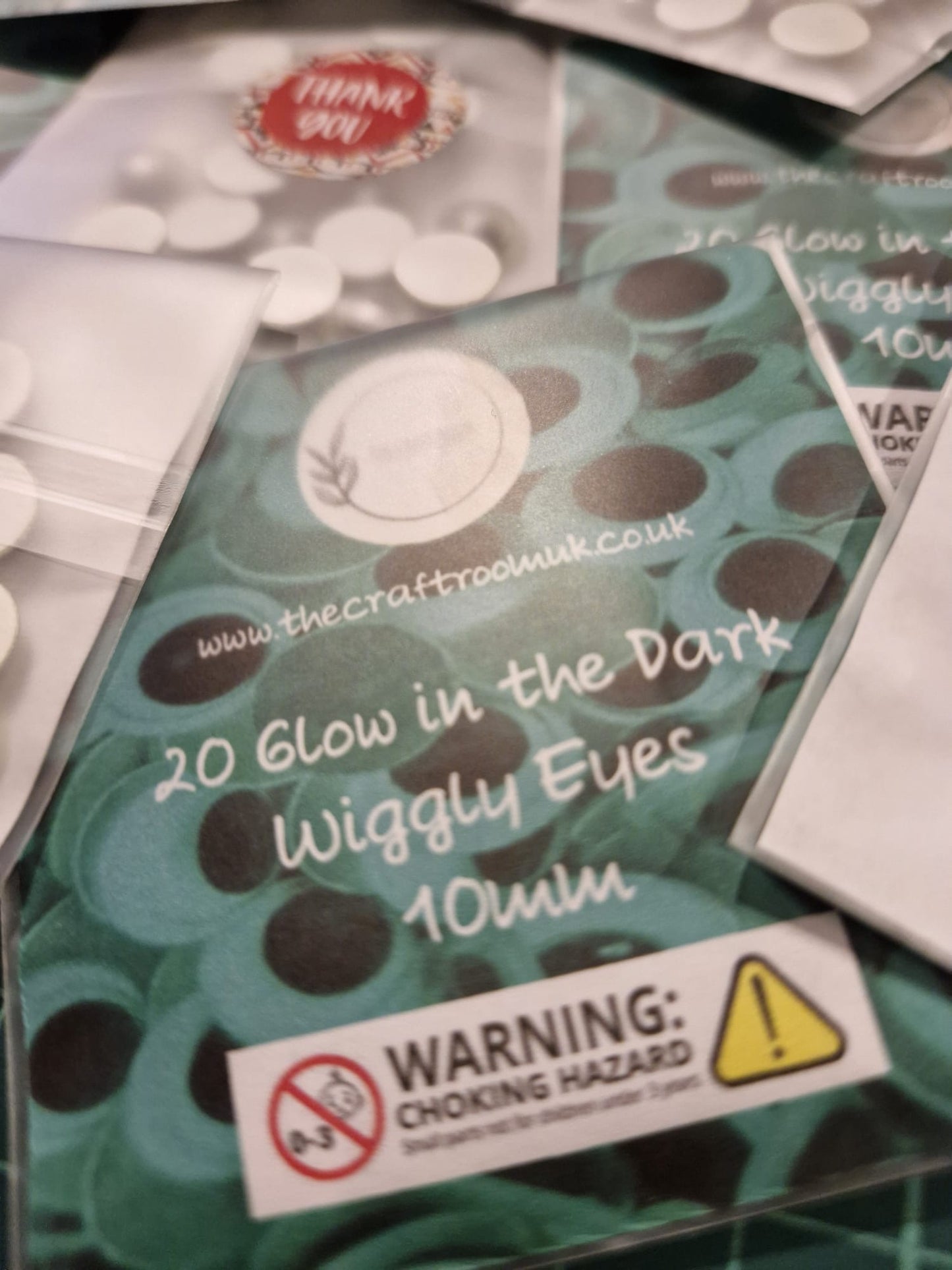 Glow in the dark Wiggly Eyes