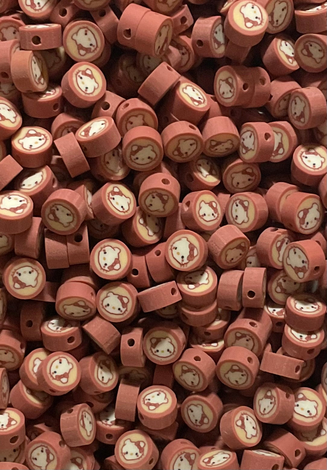 Hello Kitty Polymer Clay Beads
