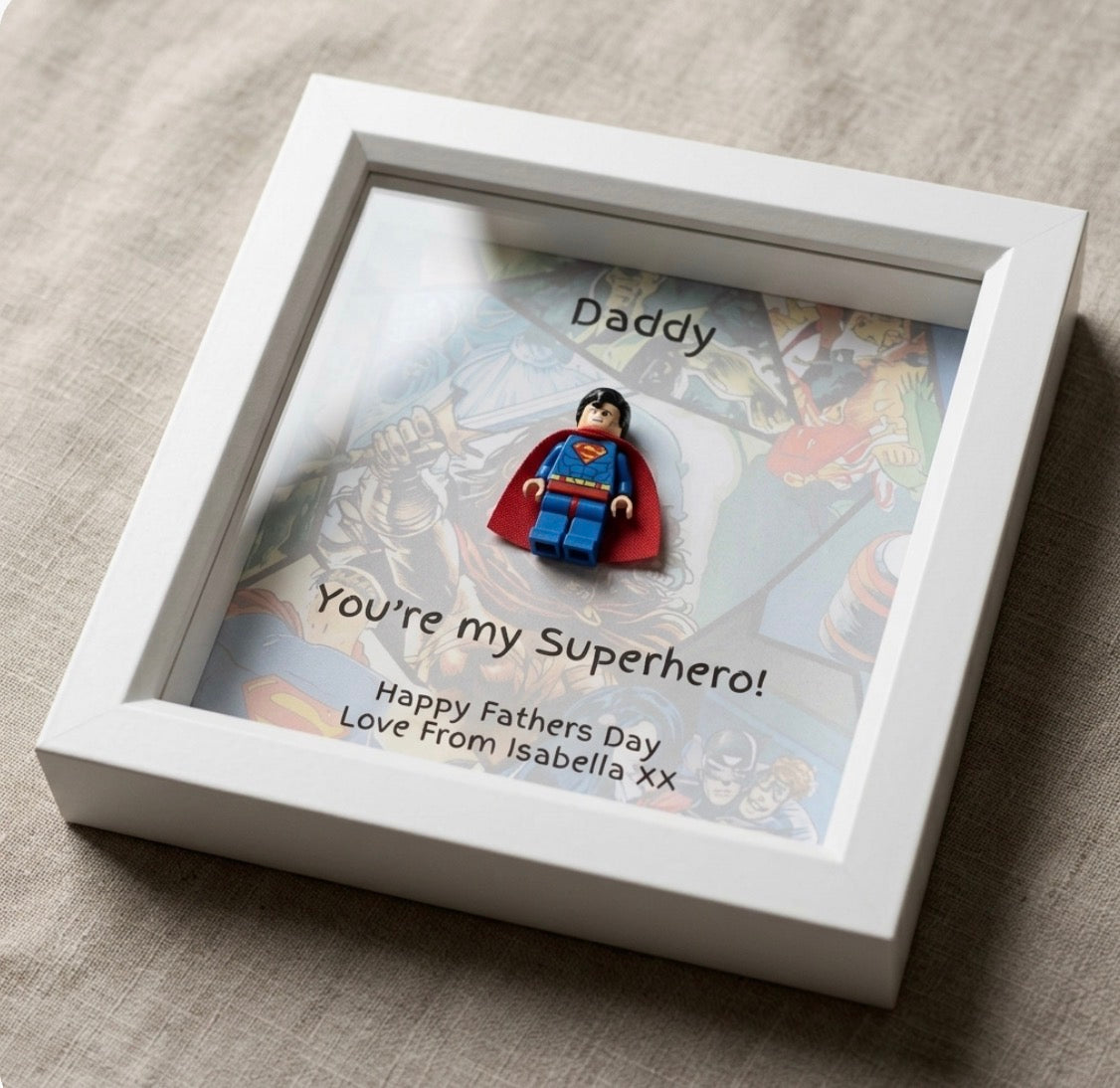 Superhero Figure Box Frame