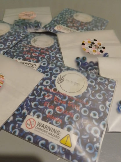 Turkish Blue Evil Eye Beads - The Craft Room UK