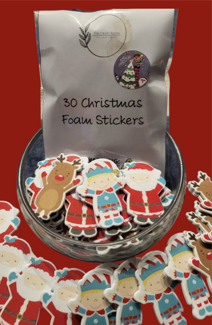 Festive Christmas Foam Stickers