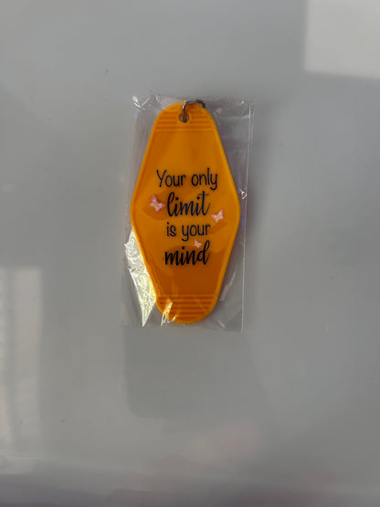 Hotel Style Motivational Keyring