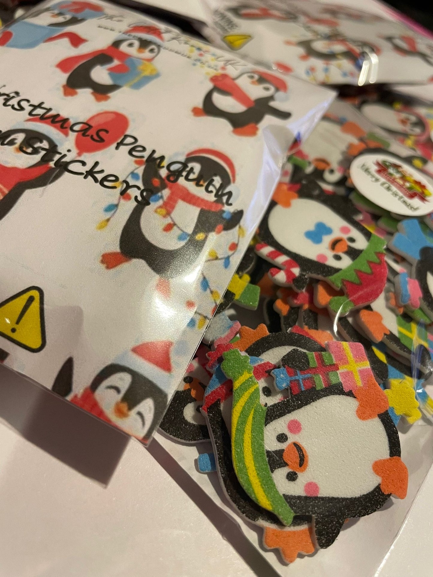 Christmas Penguin Foam Stickers