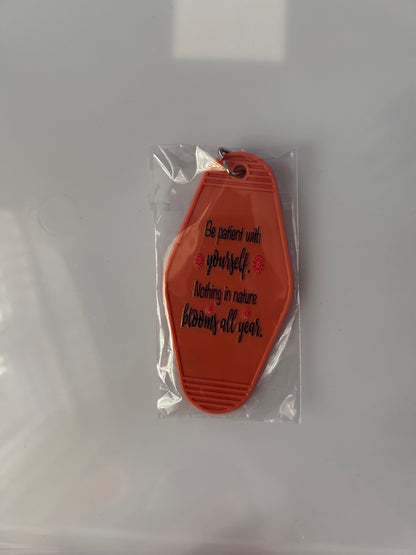 Hotel Style Motivational Keyring