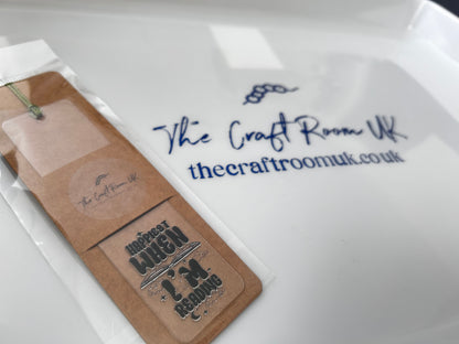 Black UV DTF Wrap Acrylic Bookmark