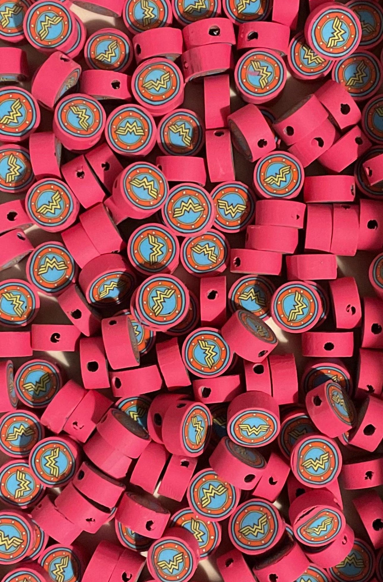 Wonder Woman Clay Beads