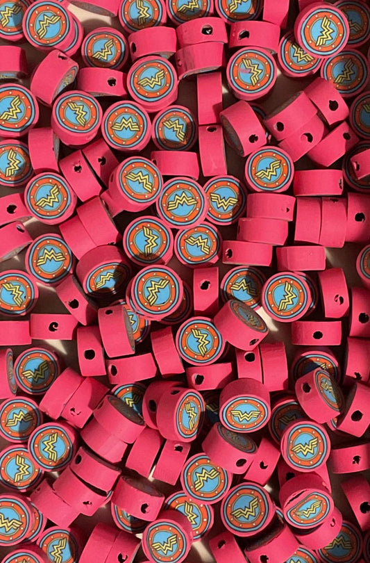 Wonder Woman Clay Beads