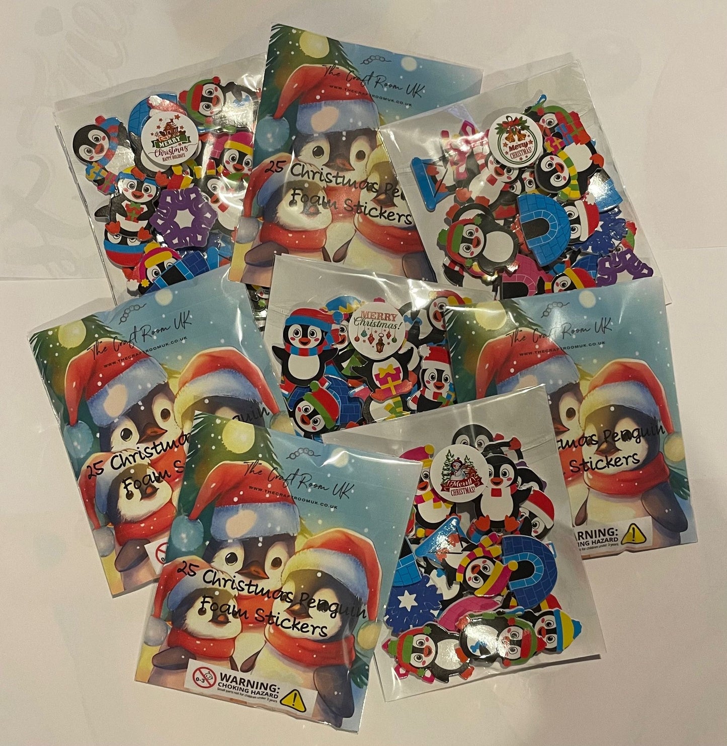 Christmas Penguin Foam Stickers