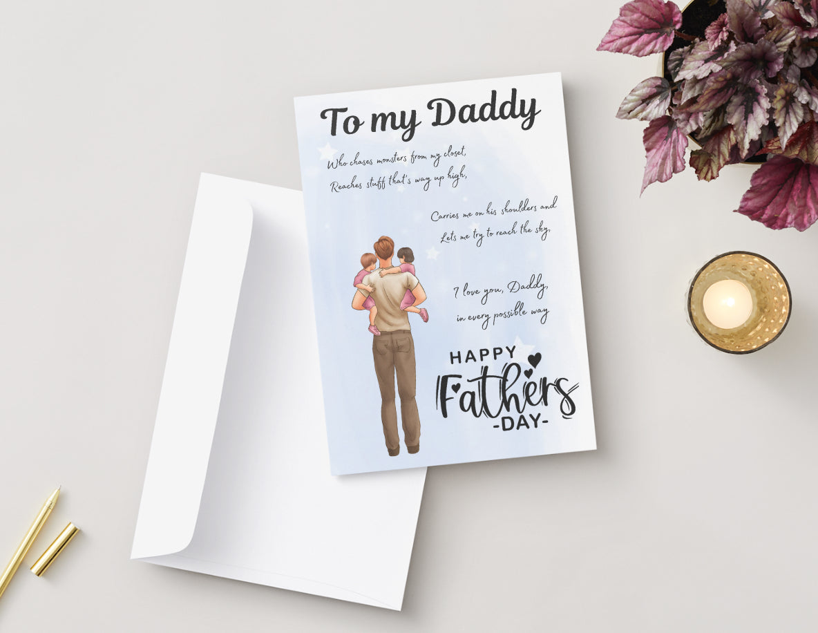 “To my daddy” Father’s Day Card