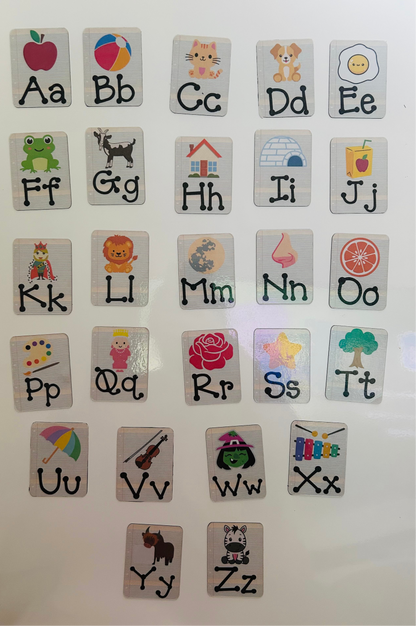 Alphabet Flash Card Magnets